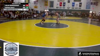 145 lbs 3rd Place Match - Aslan Beneszewski, Warren Hills vs Sophia Stacy, North Hunterdon