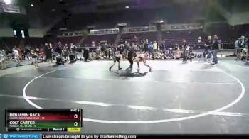 63 lbs Round 2 (10 Team) - Benjamin Baca, Duran Wrestling Club vs Colt Carter, Pueblo All Stars