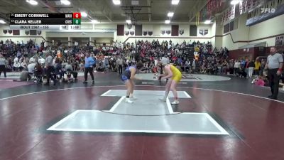 155 lbs 13th Place Match - Clara Keller, Crestwood vs Emery Cornwell, Marion
