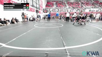 130 lbs Quarterfinal - Kipton Keener, Team Nomad vs Kaydon Rigg, Harrah Little League Wrestling