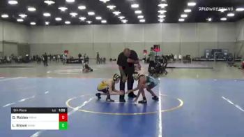 70 lbs 5th Place - Daniel Robles, Mayhem Wrestling vs Luke Brown, Simmons Academy Wrestling Saw