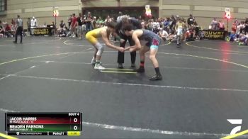 130 lbs Quarterfinals (8 Team) - Braden Parsons, Untouchables vs Jacob Harris, Mi Mafia Black