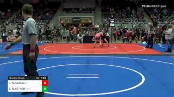 92 lbs Quarterfinal - Landon Donaldson, Team Tulsa Wrestling Club vs Cole BLATTNER, Purler Wrestling Academy