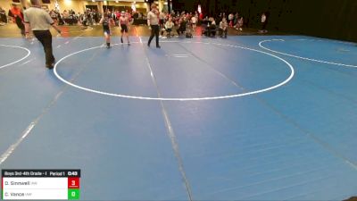 Boys 3rd-4th Grade - 84 Cons. Round 2 - Chase Vance, Immortal Athletics WC vs Dominick Sinnwell, Immortal Athletics WC