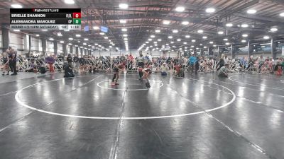 65 lbs Round 4 (2:15pm Saturday) - Alessandra Marquez, Cali Pink vs Brielle Shannon, Florida Elite