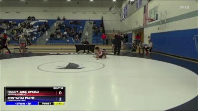 131 lbs Champ. Round 1 - Rontaysia Payne, Cerritos College vs Hailey-Jade Omoso, Simpson University