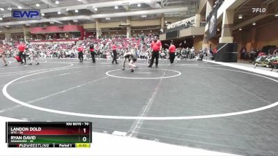 70 lbs Champ. Round 2 - Ryan David, Grandview vs Landon Dold, WTC