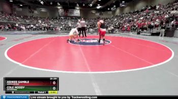 2A 215 lbs Champ. Round 1 - Cole Moody, Enterprise vs Ashkee Gamble, South Sevier