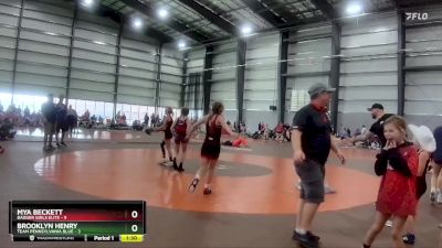 90 lbs Finals (8 Team) - Mya Beckett, Badger Girls Elite vs Brooklyn Henry, Team Pennsylvania Blue