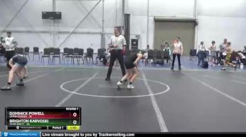 72 lbs Round 1 - Dominick Powell, Upper Dublin vs Brighton Karvoski, Team Shutt