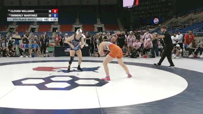 140 lbs 5th Place Match - Clover Williams, Oklahoma vs Timberly Martinez, Colorado