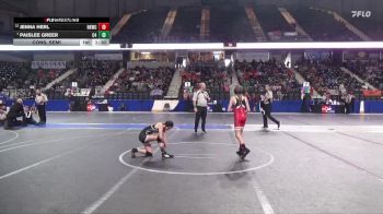 75 lbs Cons. Semi - Jenna Herl, Hoxie Kids Wrestling Club vs Paislee Greer, C4