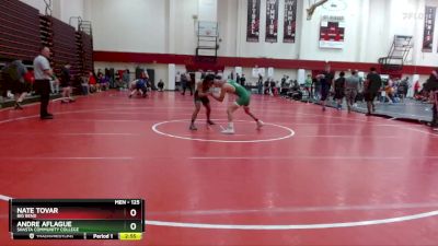 125 lbs Champ. Round 1 - Andre Aflague, Shasta Community College vs Nate Tovar, Big Bend