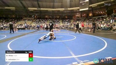 61 lbs Round Of 32 - Wyatt Miller, Chandler Takedown Club vs Zeke Johnston, Dark Cloud Wrestling Club