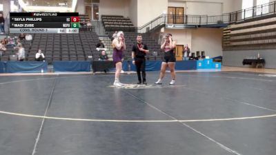 207 lbs Cons. Round 3 - Tayla Phillips, Eureka vs Madi Zube, Wisconsin Stevens Point
