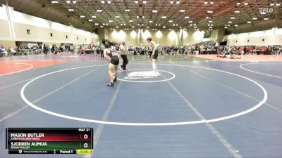 144 lbs Cons. Round 4 - Sjoeren Aumua, Grain Valley vs Mason Butler, Christian Brothers