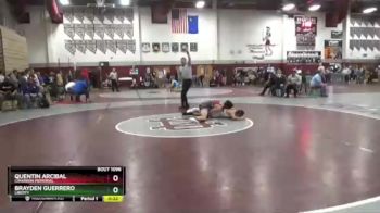 132 lbs Cons. Semi - Quentin Arcibal, Cimarron Memorial vs Brayden Guerrero, Liberty