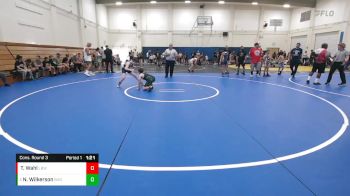 97 lbs Cons. Round 3 - Nathaniel Wilkerson, Bay Area Dragons vs Tyler Wahl, LV Bears WC