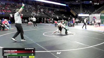 144 Class 3 lbs Quarterfinal - Dominic Eakins, DeSoto vs Austin Hunter, Ft. Zumwalt South