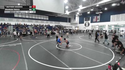 132 lbs Champ. Round 1 - Matthew Esqueda, OCRTC vs Brandon Tinoco, Westlake High School