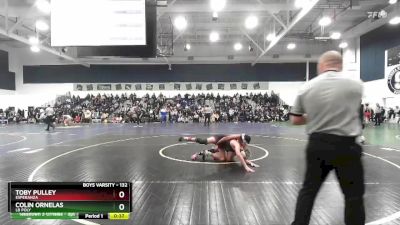 132 lbs Cons. Round 3 - Toby Pulley, Esperanza vs Colin Ornelas, LB Poly