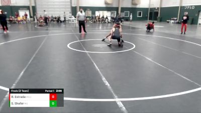 125 lbs Finals (2 Team) - Roberto Estrada, Western Colorado vs Sam Shafer, Maryville