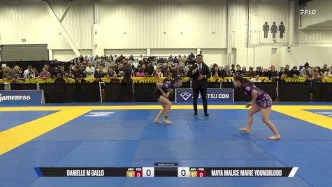 Maya Malice Marie Youngblood vs Danielle M Gallo 2025 World IBJJF Jiu-Jitsu No-Gi Championship