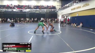 157 lbs Cons. Round 2 - Angel Alcantar, East Los Angeles College vs Calvin Cooper, Cerritos College