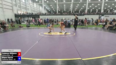125 lbs Cadence Williams, Indiana Blue vs Eliana Garcia, California Silver