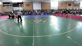 185 lbs Consi Of 8 #1 - Cassidy Kenyon, Sanford vs Zarah Kristan, Gardiner