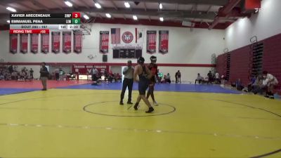 197 lbs Cons. Round 2 - Xavier Areceneaux, Simpson University vs Emmanuel Pena, Lemoore College
