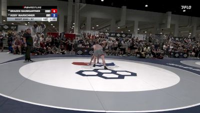 97 lbs Cons. Round 1 - Braden Baumgartner, Colorado Mesa Wrestling Club vs Kody Marschner, Mustang Wrestling Club