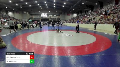 37 lbs Semifinal - Delilah Dawson, Richmond Hill Wrestling Club vs Rhett Keith, Dendy Trained Wrestling