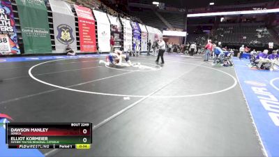 144 Class 2 lbs Cons. Round 2 - Dawson Manley, Seneca vs Elliot Kormeier, Father Tolton Regional Catholic