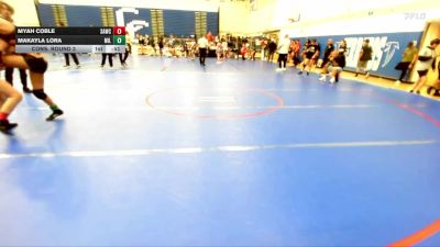 105 lbs Cons. Round 3 - Myah Coble, Santa Ana Wrestling Club vs Makayla Lora, Eastvale Elite Wrestling