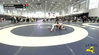 126 lbs Cons. Round 6 - Lucas Glickman, Club Not Listed vs Jack Aderman, Olean Wrestling Club
