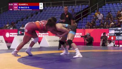 68 kg Quarterfinal - Alexandria Glaude, USA vs Olivia Di Bacco, CAN