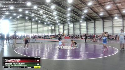 70 lbs Semifinal - Mallory Gross, Ohio Girls Wrestling vs Brielle Richardson, Central Kentucky Wrestling Clu