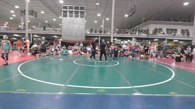 77 lbs Rr Rnd 2 - Sydney Eckberg, Kraken - Girls vs Willow Kerr, Central Pennies - Girls