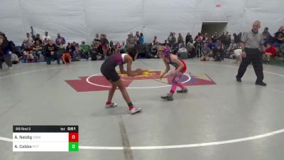 84 lbs Rr Rnd 2 - Abigail Neidig, York vs Amelia Cobbs, Pittsburgh