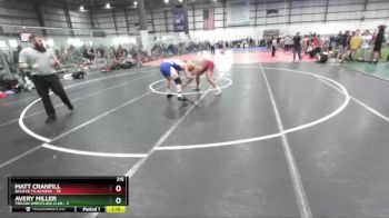 215 lbs Round 1 (4 Team) - Avery Miller, TROJAN WRESTLING CLUB vs Matt Cranfill, BELIEVE TO ACHIEVE