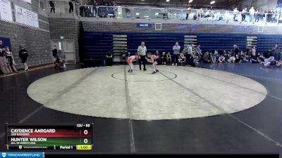 85 lbs Cons. Round 2 - Caydence Aargard, 208 Badgers vs Hunter Wilson, All In Wrestling