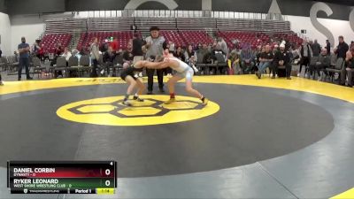 85 lbs Round 2 (8 Team) - Daniel Corbin, Dynasty vs Ryker Leonard, West Shore Wrestling Club