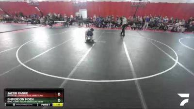 170 lbs Quarterfinal - Emmerson Moen, Iowa-Grant Youth Wrestling Club vs Jacob Range, River Falls High School Wrestling
