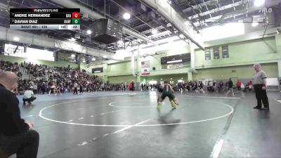 126 lbs 5th Place Match - Andre Hernandez, BANNING vs Davian Diaz, BELMONT