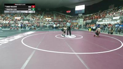 150 lbs Champ. Round 1 - Ried Wilson, Tonganoxie HS vs Tristen Cox, Andale HS