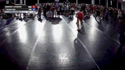 155 lbs Cons. Round 3 - Dempsey Atkinson, West Suburban Girls Wrestling Club vs Olivia Fox, Beat The Streets Cleveland