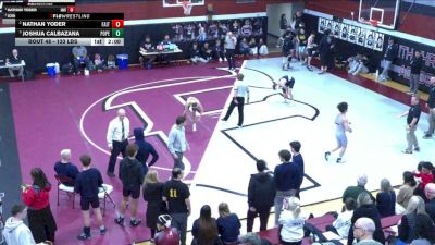 133 lbs Final - Nathan Yoder, Faith Christian Academy vs Joshua Calbazana, Pope John Paul II