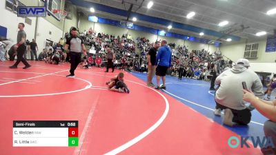 37 lbs Semifinal - Conway Welden, Raw Wrestling Club vs Ryder Little, Salina Wrestling Club