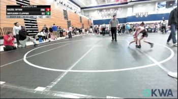 40-43 lbs Rr Rnd 2 - Hazel Wynn, El Reno Wrestling Club vs Bryleigh Clipper, Norman Grappling Club